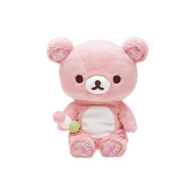 San-X Rilakkuma «Плюшевая игрушка на тему сакуры» Коллекционная сидячая плюшевая игрушка Rilakkuma MV22601 Размер: приблизительно. В170 x Ш155 x Г90 мм