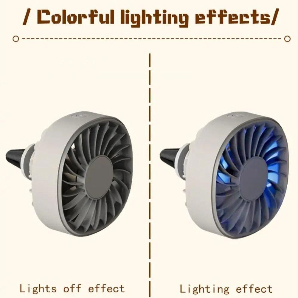 Heat Dissipation USB Cooling Fan Plastic Car Rear Seat Fan Car Air Outlet Fan Summer