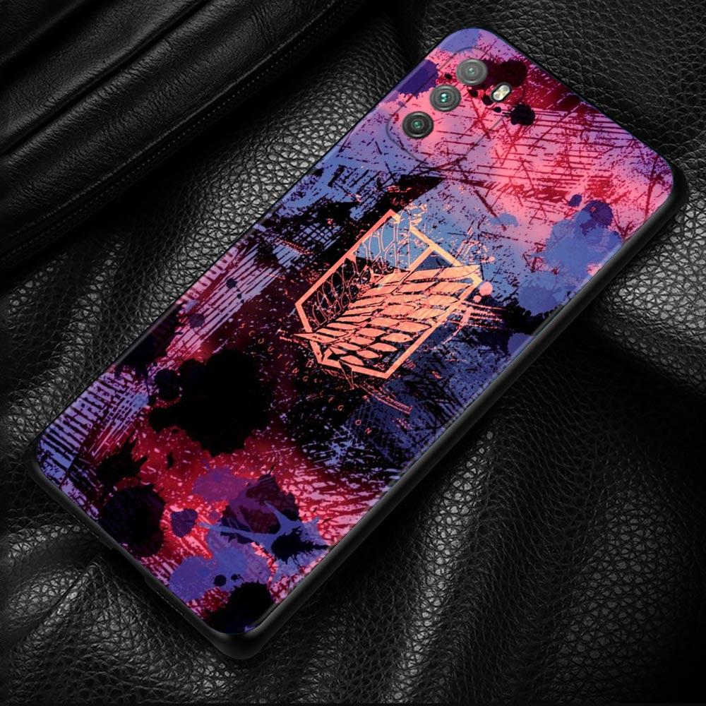 Чехол со значком «Атака Титанов» для Xiaomi POCO X3 NFC X3 M3 M4 Pro X3 F3 GT, чехол для Mi 11T 10T Pro 9T 11 Note 10 Lite Civi Shell