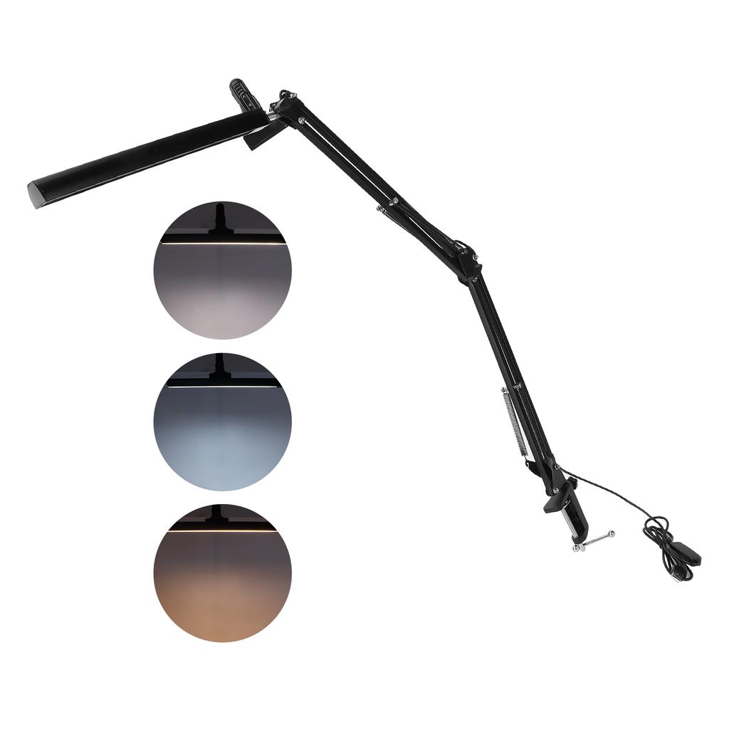 Swing Arm Desk Lamp with Clamp Eye Caring Folded Table Light for Nail Art Tattoo