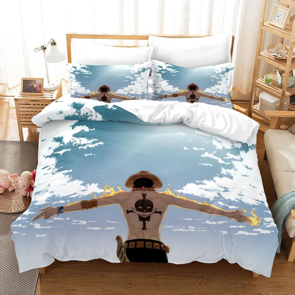 Animation Cartoon 3D Digital Printing Quilt Set Three-Piece Set