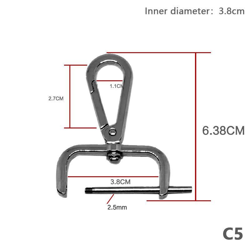 Diy Metal Detachable Snap Hook Trigger Clips Buckles For For Leather Craft Bag Strap Buckles Handle Shoulder Webbing