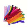 10pcs 3 Inch-24 Inch (7.5cm-60cm) Nylon Coil Zippers for Tailor Sewing Crafts Nylon Zippers Bulk 20 Colors
