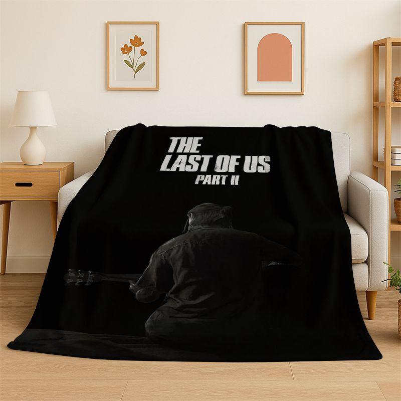 Horror Game TV The Last of Us Soft Flannel Throw Blanket,Cozy Blanket for Bed,Couch,Sofa,Bedroom,Living Room,Travel,Picnic