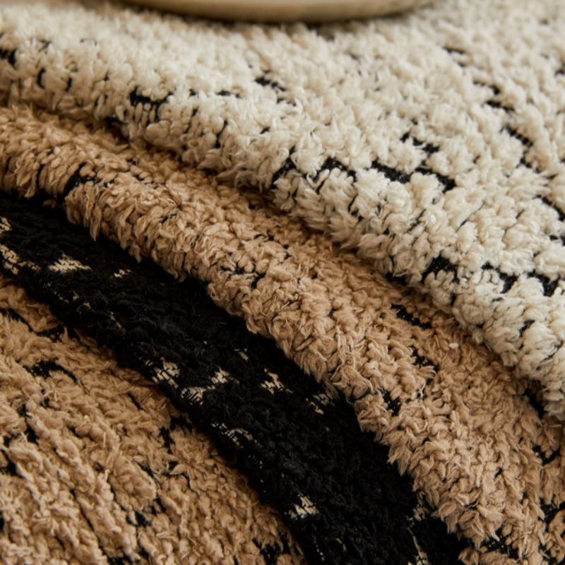 Простая плюшевая подушка для дивана с рябью, украшение для гостиной, противоскользящее полотенце для спинки, современная мода, все включено, стеганый универсальный чехол для дивана