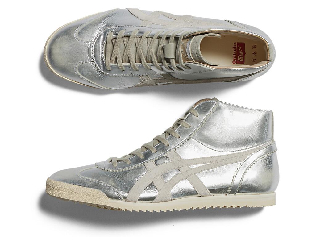 1181A608-020 Onitsuka Tiger NIPPON MADE Mexico Mid Runner Deluxe Серебристый (Мужской)