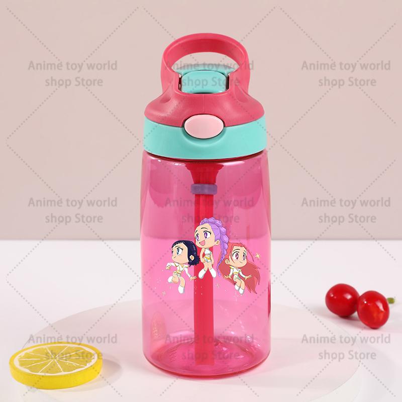 Kpop Demon Hunter Sports Water Bottle Leak Proof Colorful Cup Drinking for Outdoor Women Men Travel Portable Gym Fitness Jugs