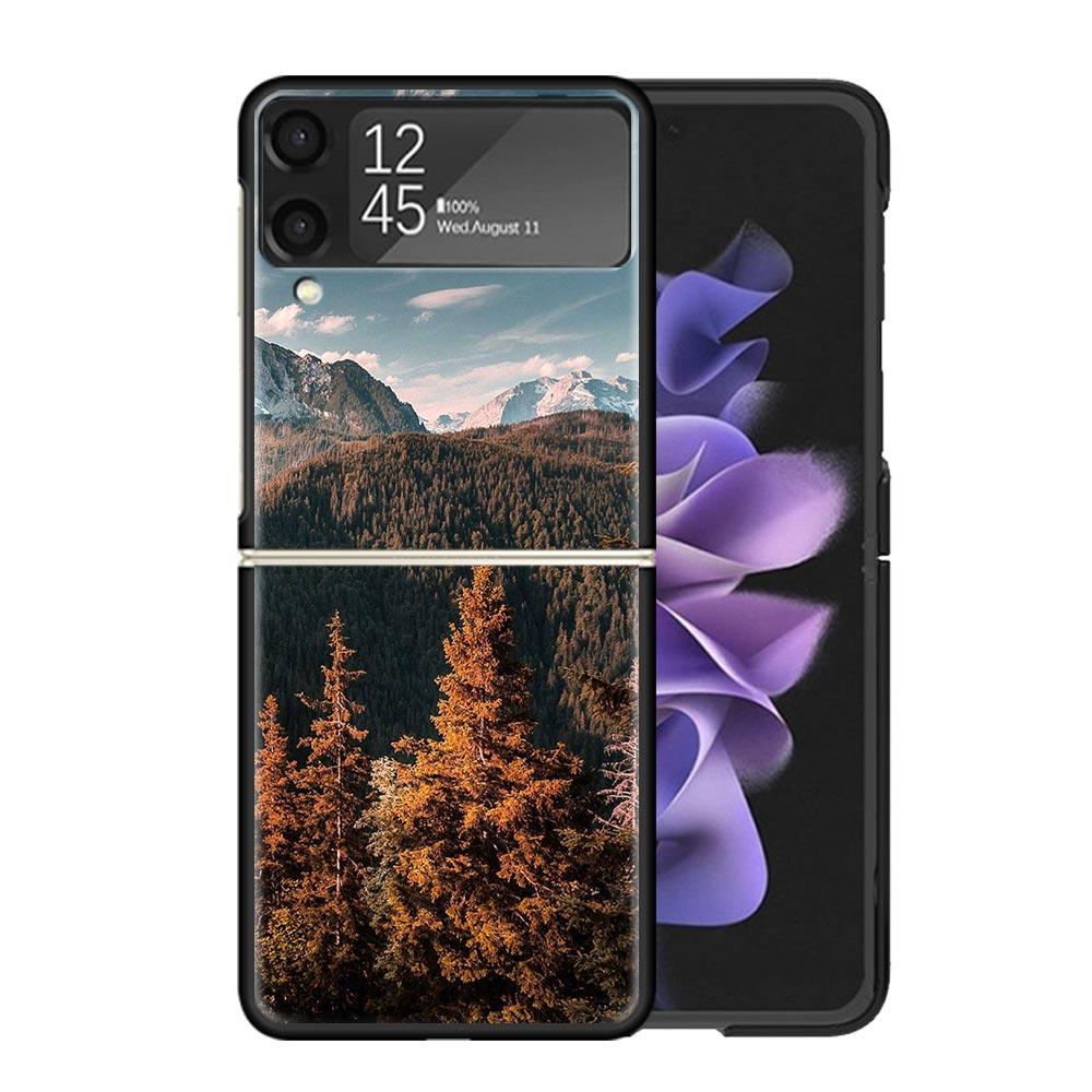 Чехлы Лес Горная Вершина Для Samsung Galaxy Z Flip 4 5 6 7 3 Z Flip7 Flip6 Flip4 Flip5 Flip3 5G Жесткий Ударопрочный Чехол Fundas G