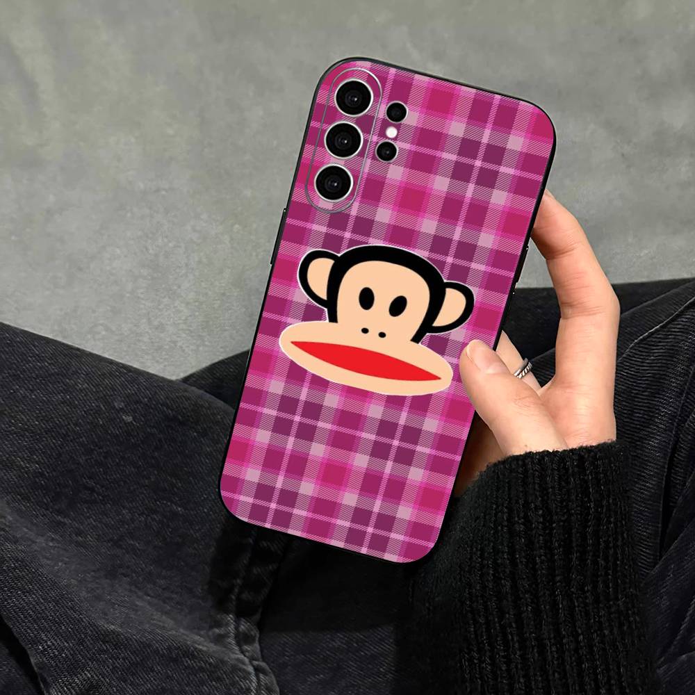 СИМПАТИЧНЫЙ Чехол для телефона CUTE T-pauls-f1rank-s для Samsung S25,S24,S21,S22,S23,S30,Ultra,S20,Plus,Fe,Note,10,9,5G Черный