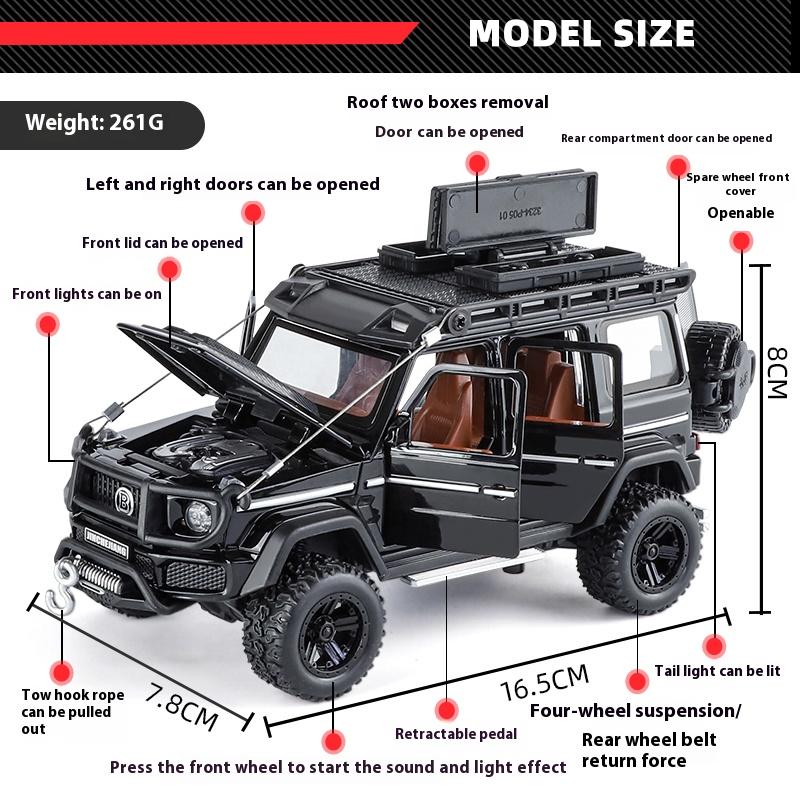 1:32 Модифицированный Внедорожник Mercedes Benz G550 4x4 Металлический Литой Модель Автомобиля Игрушечный Автомобиль для Детей Подарки на День Рождения Для Парня
