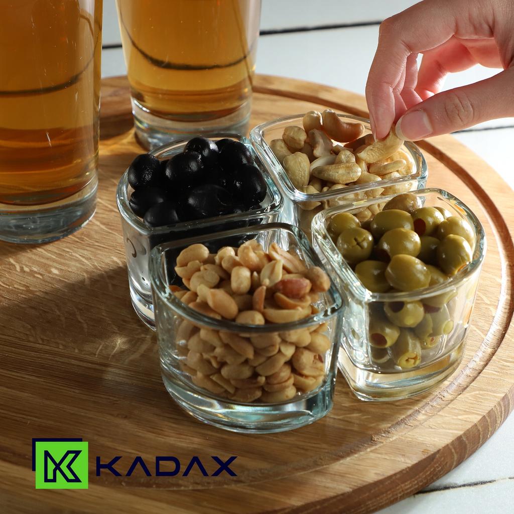 KADAX Пиалы Салатники Стеклянные Для Закусок Соус Дип Набор