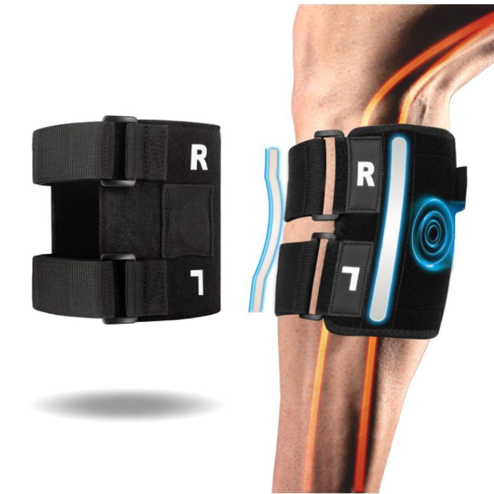 Dual Pressure Pads Sciatic Nerve Brace Compression Knee Pads  Sports Protective Gear