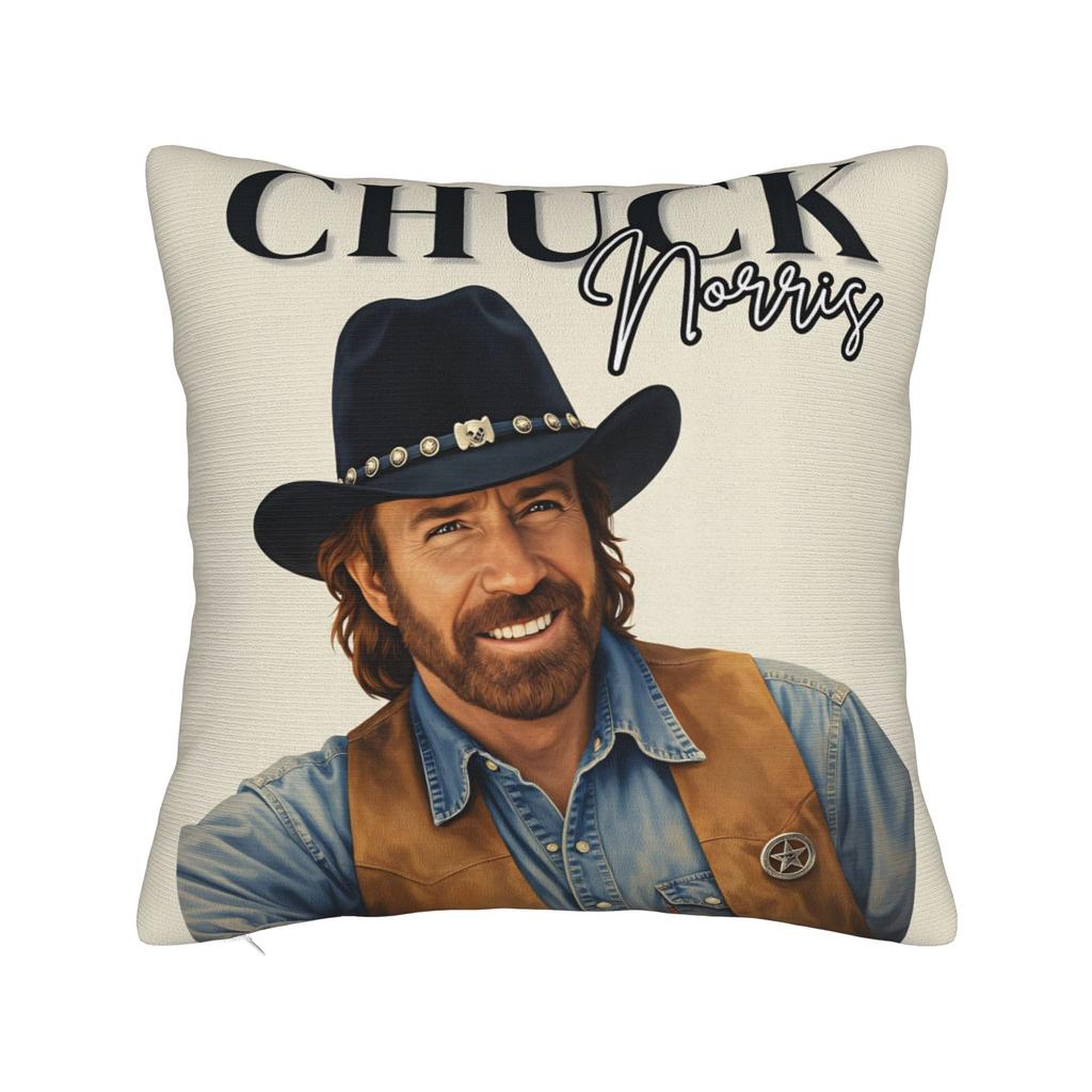 Chuck Norris Texas Ranger Poster Pillow Cover Novelty Pillow Case For Living Room Bed Chair Print Cushion Cover Gift