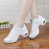 New Square Dance Shoes Jazz Sailor Dance Shoes Female Adult Square Dance White Hollow Soft Sole Mesh Dance Shoes