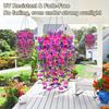 1/2Pcs Hanging Artificial Morning Glory UV Resistant Fake Flower Wedding Party Indoor Outdoor Garden Wall Hanging Faux Flower Decoration