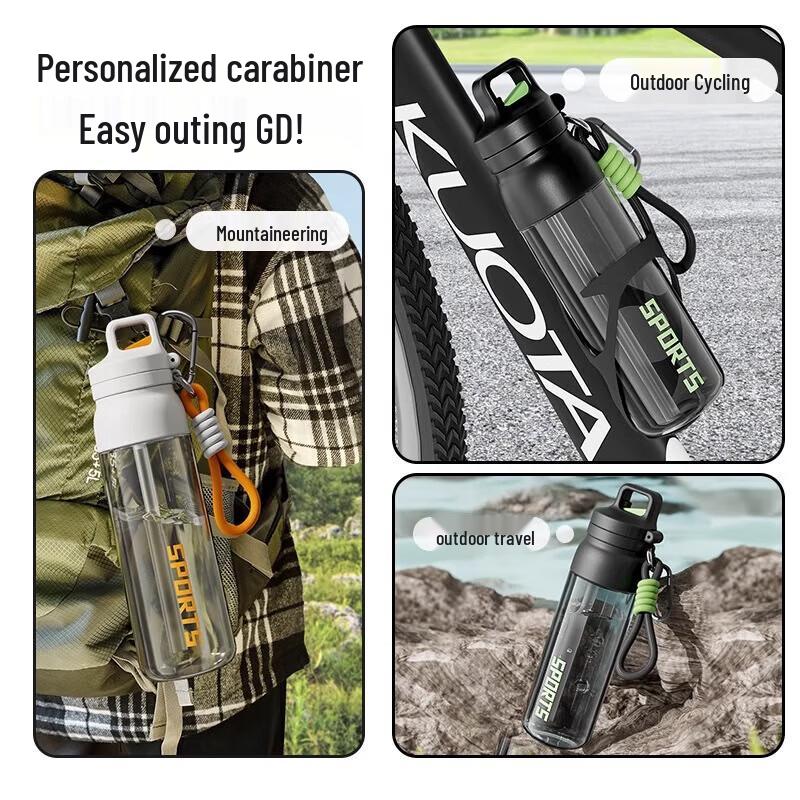 LINGCHEN LICHEERS Ritan 304L SS Dual-Drink Sports Bottle