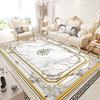 Золотистый мрамор ковры для гостиной, легкая роскошная отделка, ковер для диванной зоны, ковер большой площади, европейский дом, спальня, нескользящие напольные коврики