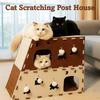Stackable Cat Scratcher House Felt Cat Claw Board Climbing House  Cat Scratching/sleeping/playing