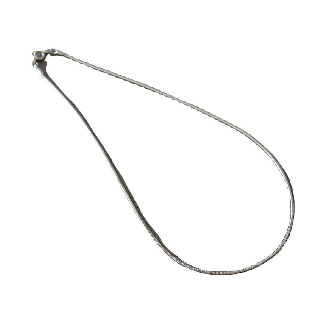 Exquisite Minimalist Snake Bone Chain: 18K Gold-Plated Mini Necklace with Sparkling Gold Thread