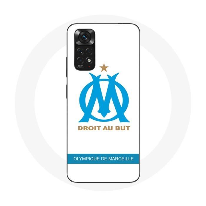 Чехол — Olympique de Marseille — Redmi Note 11S — Логотип — Белый — Мягкий
