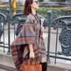 Autumn and Winter Wind Imitation Cashmere Scarf, Shawl, Thickened Korean Version Plaid Women's Thermal Scarf