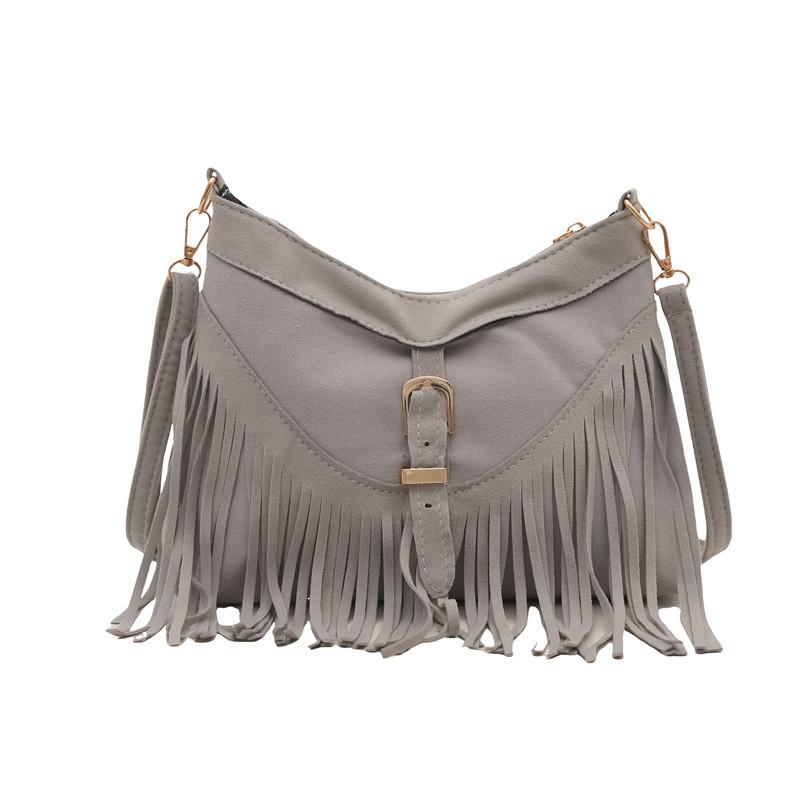 Bohemian Ethnic Fringe Bag For Women Small Shoulder Crossbody Purse