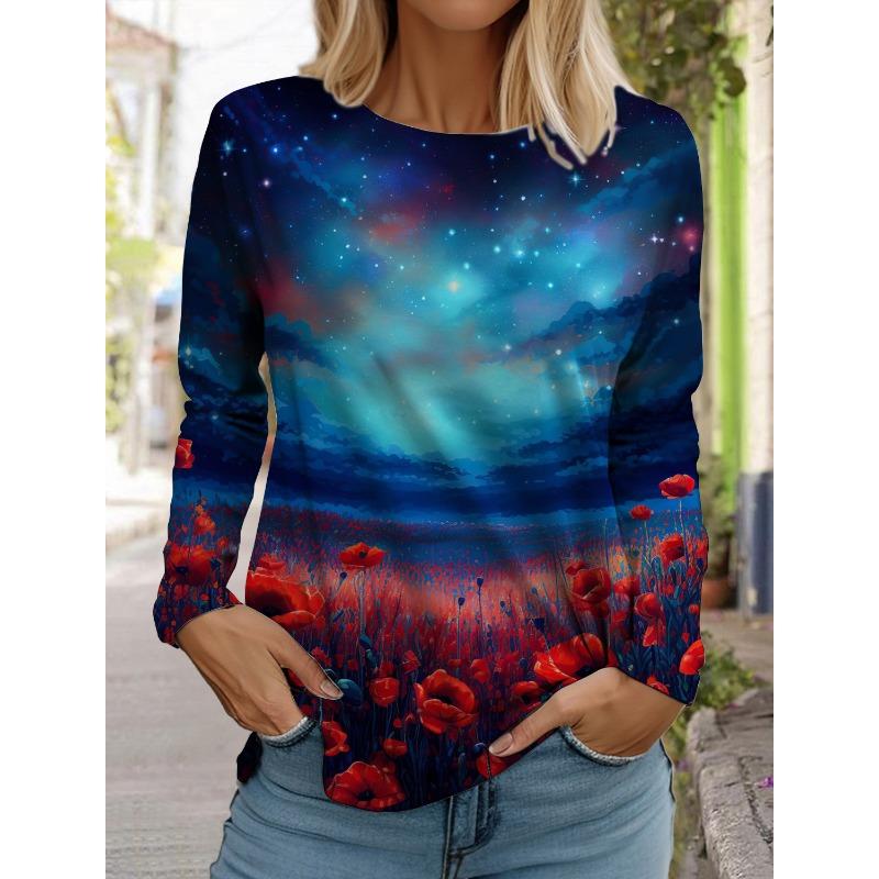 Модная женская футболка с длинным рукавом с цветочным узором, толстовка для девочек в стиле Харадзюку, одежда для взрослых с 3D-принтом в виде бабочки, женские топы, футболки