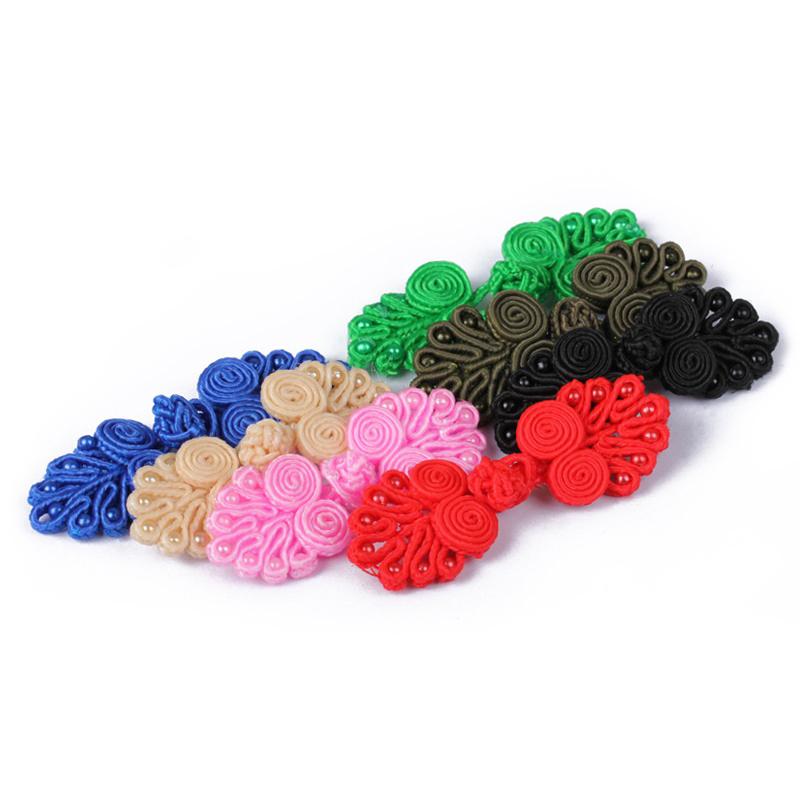 10 шт. нейлоновых пуговиц, китайские пуговицы с узлом, китайские пуговицы ручной работы для костюма «чонсам» в стиле Тан, застежки-узлы