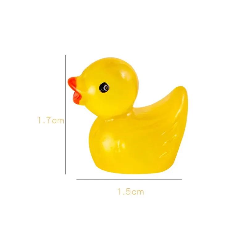 Новые 10 шт. Мини Светящиеся Утки Мох Микроландшафт Смола Фигурки Фигурки Уток Аксессуары для Сказочного Сада Домашний Декор