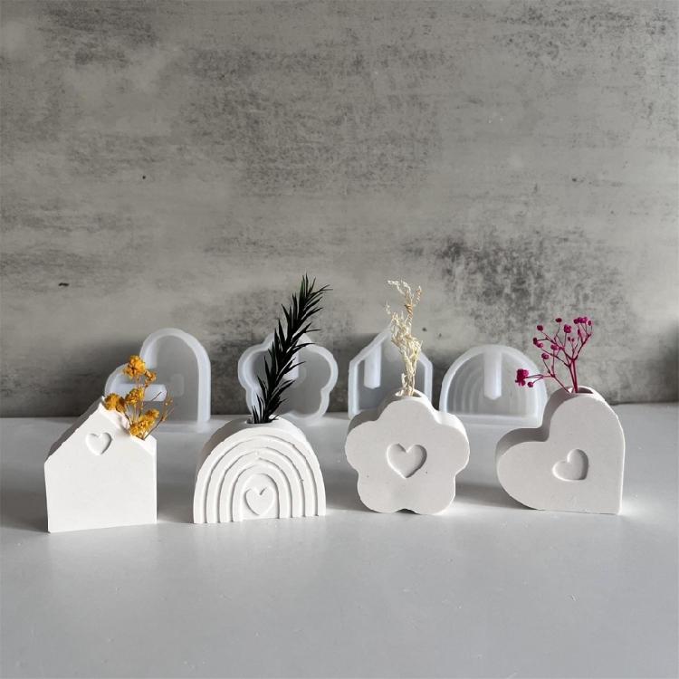 Элегантная прочная силиконовая форма-инструмент для цветочных горшков в форме радуги. Незаменимый аксессуар для домашнего использования. Энтузиасты эпоксидной смолы