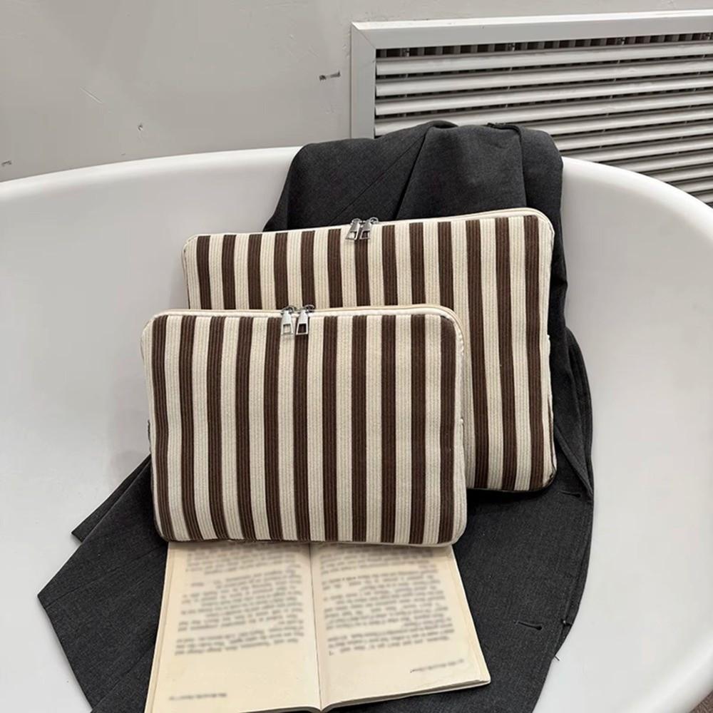 Striped Design Laptop Case Bag Soft Interior Tablet Laptop Case For Work School