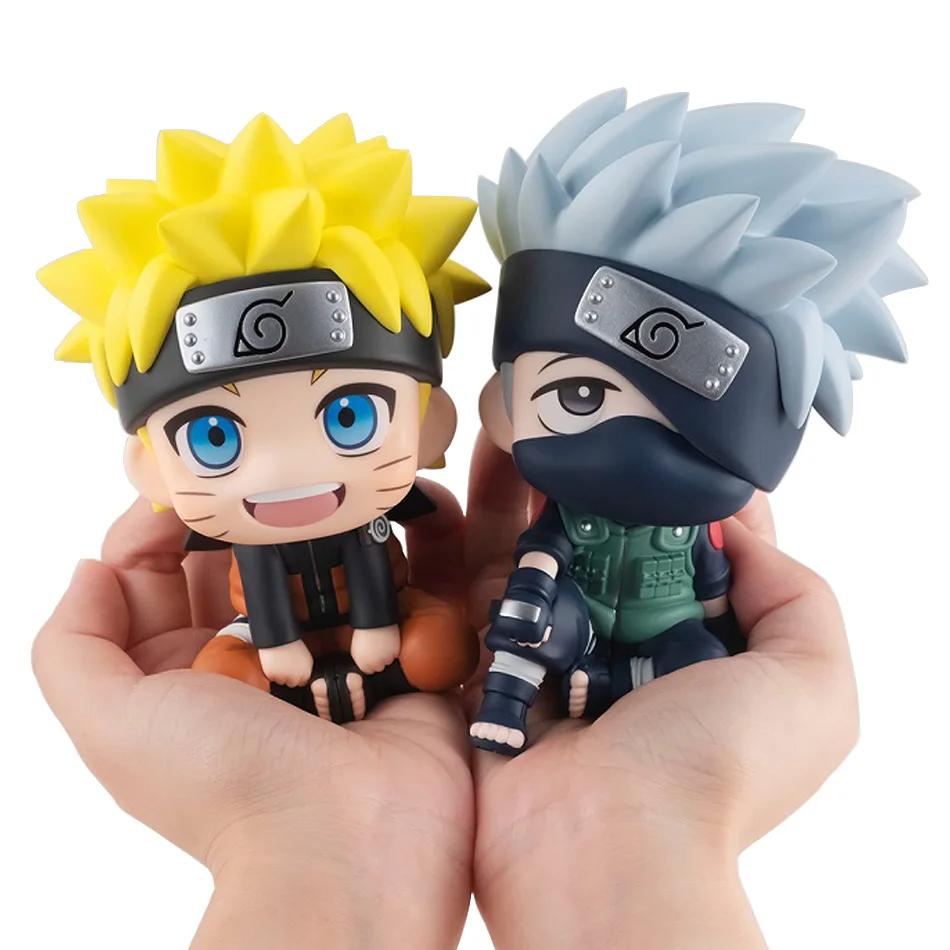 The 9.5cm Figure Uzumaki Naruto Kakashi Uchiha Sasuke Itachi Kawaii Toy Q Figural Car Decoration PVC Model Gift