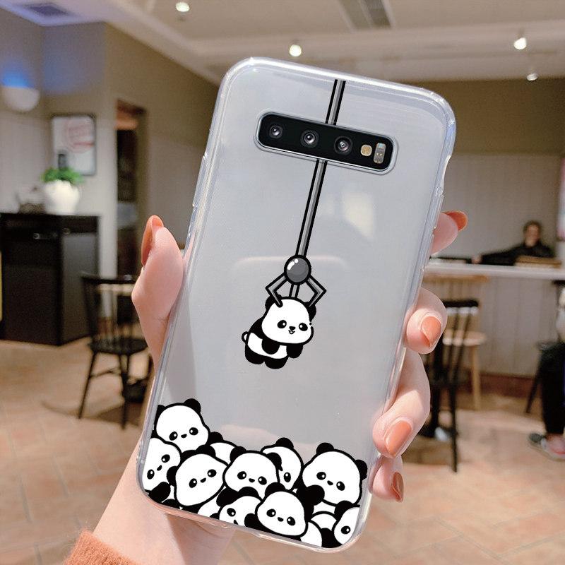 Clear Case For Samsung Galaxy S10 S10E S 10 Plus S9 S20 FE S20 10 Plus Lite Leopard Soft TPU Shell Silicone for Samsung S10+