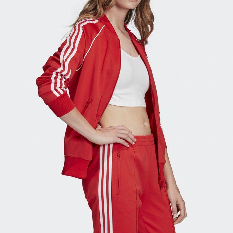 adidas Куртки Женские Красные С V-образным вырезом Умеренные FM3313