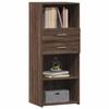 VidaXL Buffet haut chêne marron 50x42,5x124 cm bois d'ingénierie, buffet, placard, armoire latérale, armoire, armoire de 846179