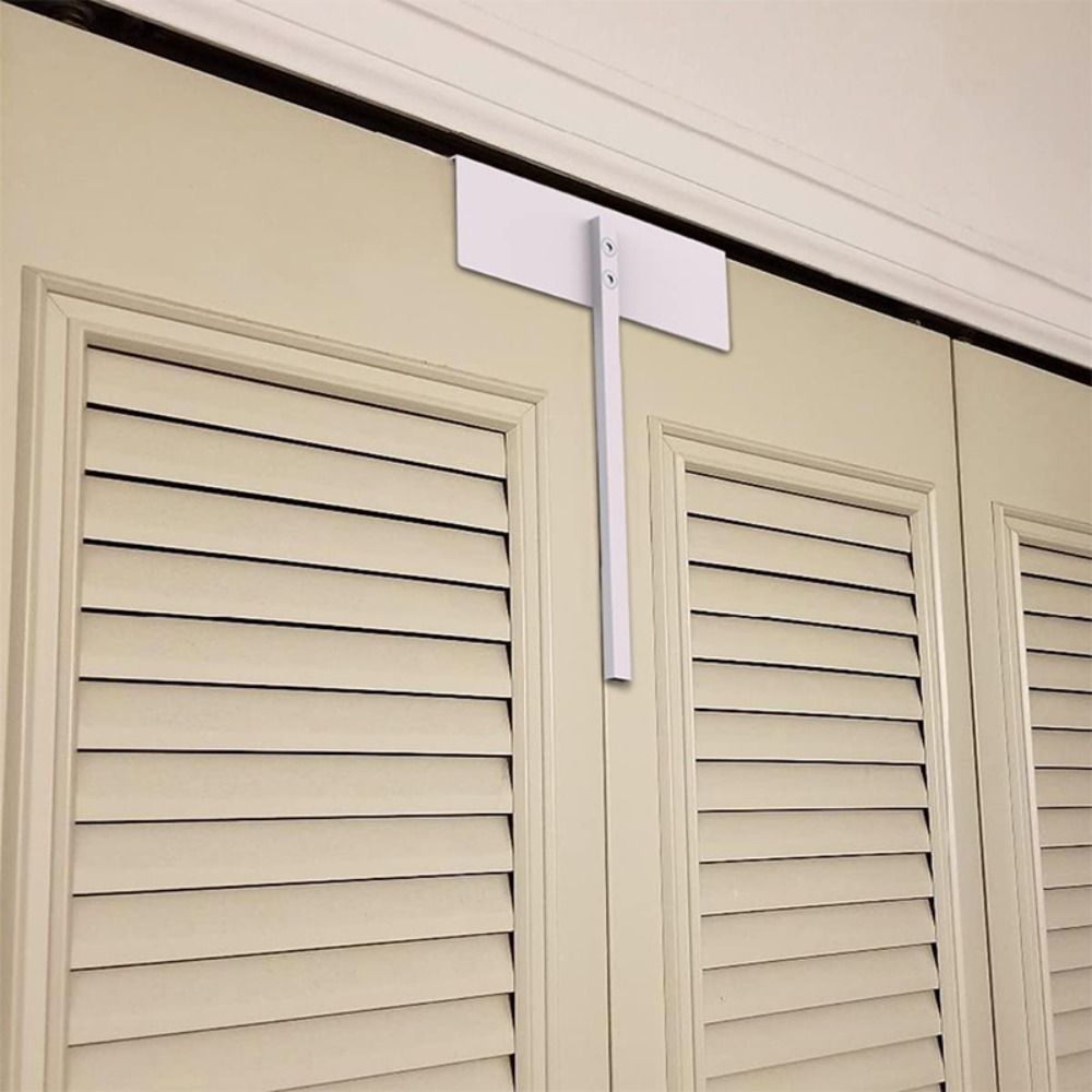 Easy to Operate Sliding Lock Metal Construction Child Safety Lock Bifold Door Lock  Closet Doors