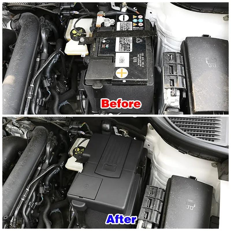 Для Volkswagen VW Jetta MK7 Защитная крышка клемм положительного и отрицательного полюсов аккумулятора двигателя автомобиля Пылезащитная крышка Корпус с защитой от ржавчины