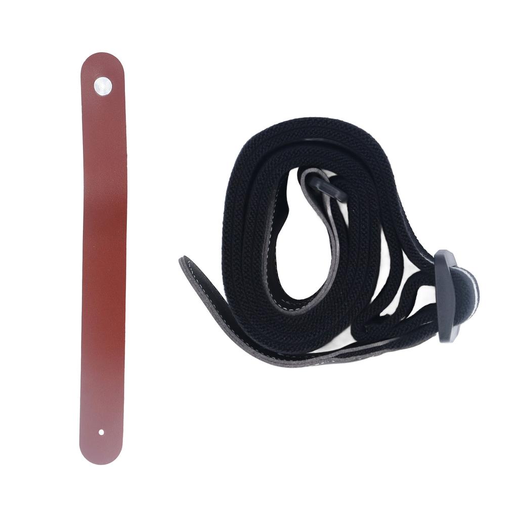 Acoustic Electric Guitar Strap Double Sided Universal Comfortable Stretch Cotton Microfiber Leather