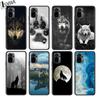 Fashion Black Wolf For Xiaomi Redmi Note 11 10 10S 9T 9 9Pro Max 8T 8Pro 7 6 5 Pro 4X Silicone Soft TPU Black Phone Case