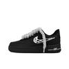 Nike Air Force 1 Нескользящие Устойчивые к истиранию Низкие Кеды для скейтбординга Унисекс Черные CW2288-001(Команда619-)