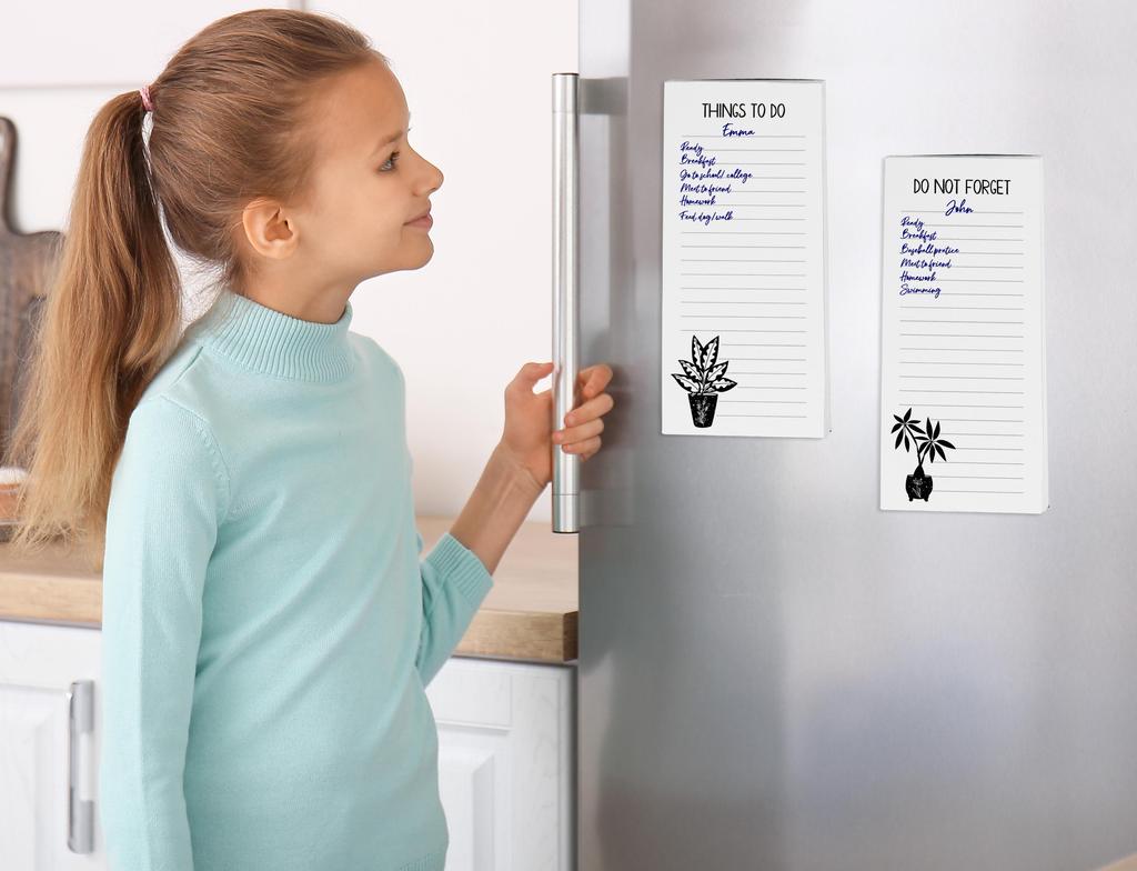 Inkdotpot Упаковка из 3 магнитных блокнотов для записей на холодильник - магнитные блокноты для записей на холодильник-  (50 листов
