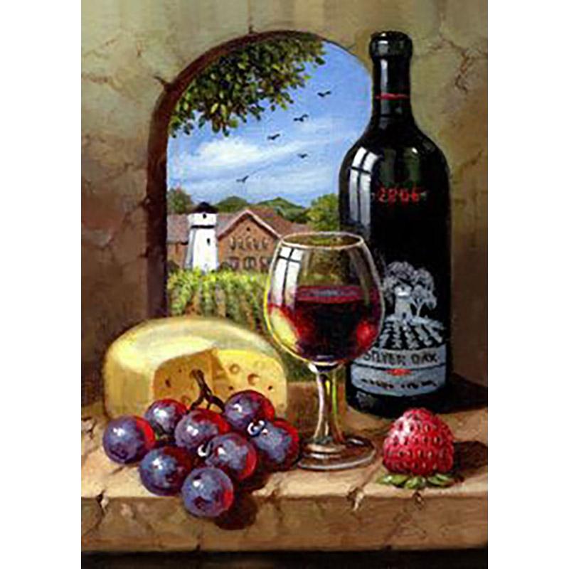 Floral Fruit DIY 5D Diamond Painting Full Round Drill Flower Diamond Embroidery Cross Stitch Mosaic Kits Wall Art Home Decor