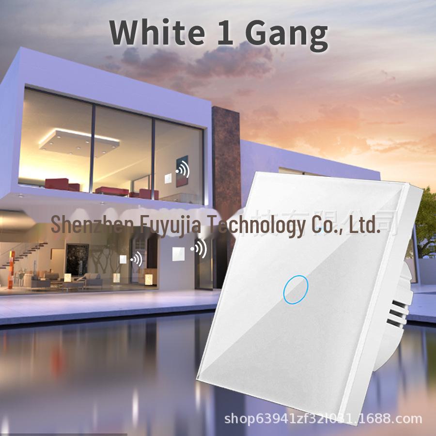 Tuya Smart RF433 Европейский WiFi/Bluetooth-переключатель для стекла - управление одним проводом