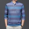 Новые мужские рубашки поло с длинными рукавами на весну и осень, мужские рубашки с лацканами, простые деловые рубашки свободного покроя для молодежи и среднего возраста, свободные топы большого размера для мужчин