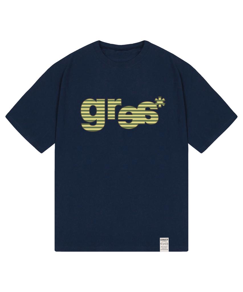 GRAVER [Unisex] Grae-S Stripe Short Sleeve T-Shirt_4 Colors