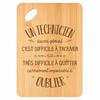 Planche À Découper / Plateau Apéro - PLANETEE - «Un Technicien Aussi Génial» - Bambou - 30x20x1 Cm - Bords Arrondis, Trou 24 Mm
