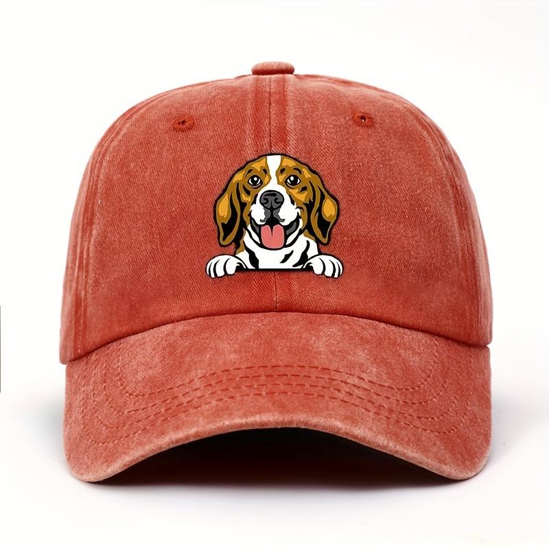 Festival beagle baseball cap with adjustable sun protection and cute design featuring imaginative printed patterns