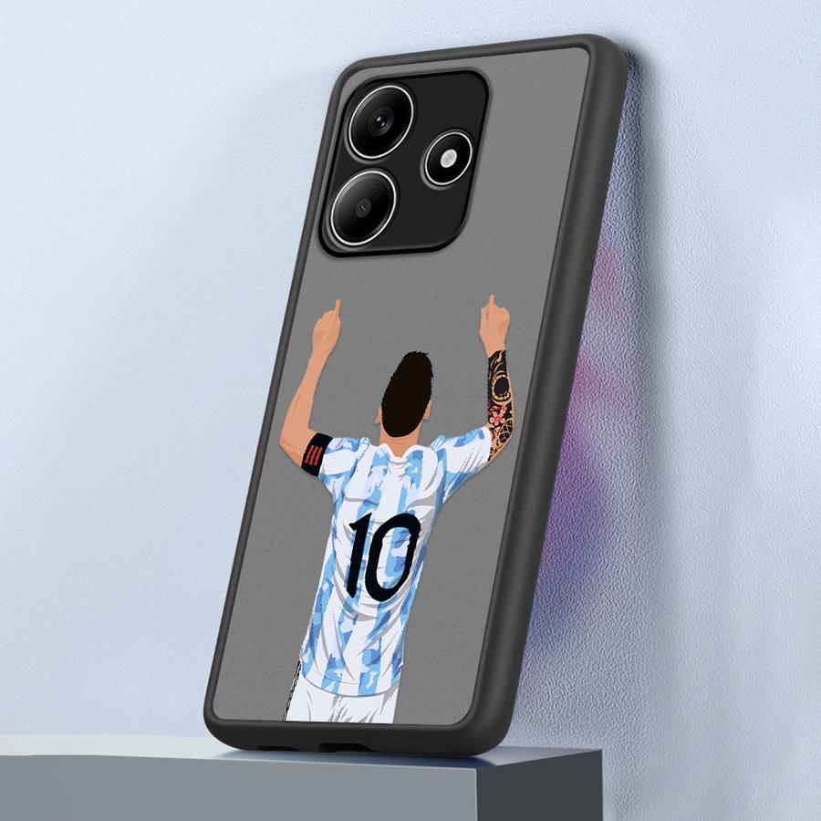 Чехол с номером 7 10 по Футболу для Xiaomi Redmi Note 14 13 Pro Plus 13C 14C 9S 11 10 12 A4 Funda Задняя крышка телефона
