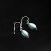 Natural Larimar Earring, Women Earring, Silver Jewelry, 925 Sterling Silver, Handmade Jewelry