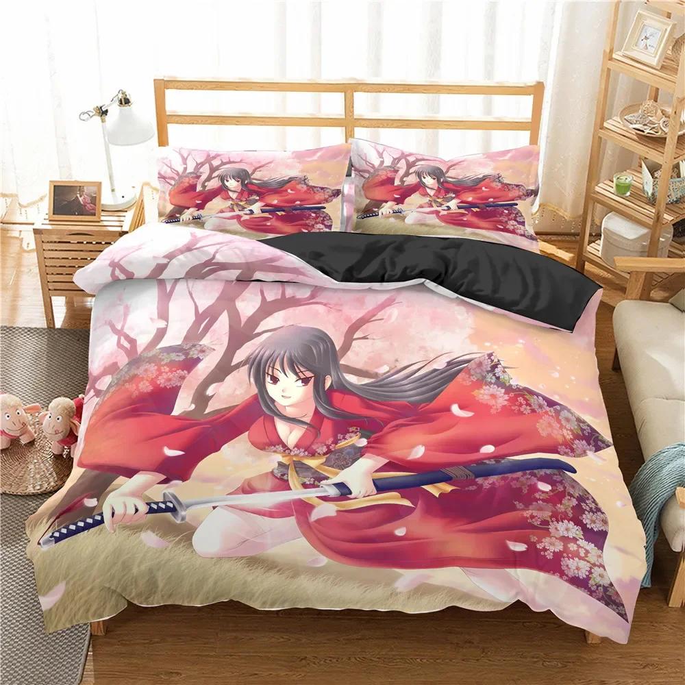 Lovely Anime Girl 3D Duvet Cover Bedding Set Comforter Linen Pillowcases Home Decor Single Double Twin King Queen
